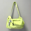 Sac de sport vert néon grande capacité avec pendentif astronaute et sangle ajustable - Vert + Astronaute