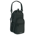 Borsa porta borraccia multifunzionale nera con tracolla regolabile e tasche portaoggetti - Nero