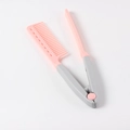 Roze en grijze opvouwbare V-vormige stijltangborstel voor professioneel stylen - Roze