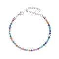 Bracelet 3mm Multi-color Silver