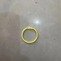 DIY yellow matte metal binder ring attachment for stationery and key chains - Light Yellow