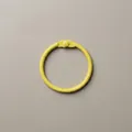 DIY yellow matte metal binder ring attachment for stationery and key chains - Light Yellow