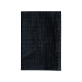 Folded black waffle weave 100% cotton dishcloth with highly absorbent texture - 35*35cm / Black