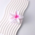 8cm Electroplated White Base With Rose Red Standard