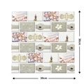 30x30cm self-adhesive 3D wallpaper tile featuring shells and Zen stones patterns - 553-Natural Ocean Style