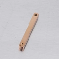 Rectangle rose gold stainless steel pendant bar with matte finish for DIY jewelry making - 3.5x32mm / Rose Gold