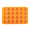 Stampo in silicone arancione con 24 fori per muffin, resistente alle alte temperature - Arancione