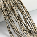 Facettierte Dalmatiner-Jaspis-Steinerne Perlen in Rechteckform für DIY-Schmuck - Dalmatinerjaspis
