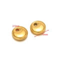Goldener Edelstahl-Sechskant-Anhänger 15mm Durchmesser mit 2.5mm Lochbohrung - 15mm Hydraulische Rundscheibe / Gold