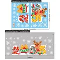 2025 Christmas window sticker set with reindeer and snowflakes on 70x50cm PVC sheet - AMJ045 Merry Christmas 2025