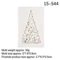 White Christmas tree silicone mold for fondant and chocolate DIY baking crafts - 2# Christmas Tree / Gray