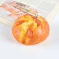 Realistic artificial bread model with almonds on top for kitchen and bakery decoration - Almond