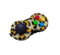 Fidget pad controller with yellow and black leopard print and colorful silicone buttons - Yellow Leopard with OPP Bag and String