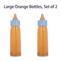 Magische verschwindende Flüssigkeit Milchflaschen 2er-Set Orangensaft Spielzeug - Groß / Paar / Orange