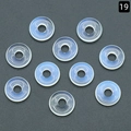 Translucent white 18mm crystal agate donut pendant beads for DIY jewelry making - 18mm Opalite (Single)