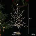45cm LED crystal Christmas tree tabletop decor with warm lights and golden wire branches - 45CM Golden Gem Bead LED Tree