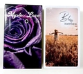 Mystic Love Oracle deck with purple rose box and Bliss card showing a golden field - G87 Mystic Love Oracle Deck