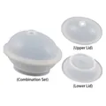Stampo in silicone a forma di uovo di dinosauro con coperchio e base per artigianato DIY - Set contenitore uova di dinosauro