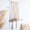 Amaca bohémien per gatti in corda di cotone beige con motivo a cuore intrecciato - Stile Cuore (115*40cm)