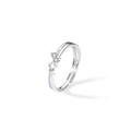 Luminous 925 sterling silver adjustable open ring with star detail and zircon - Adjustable Open / Meteor Shower Glowing Ring (Women)