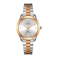 Orologio al quarzo IBSO da donna con cinturino in acciaio bicolore e quadrante sobrio - Cassa Bicolore Oro Rosa Quadrante Bianco