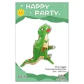 Green cartoon Tyrannosaurus Rex foil balloon for kids birthday party decoration 100x72cm - Short-legged T-Rex (Green)