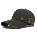 Dark coffee breathable laser-cut baseball cap with GKVO metal logo and embroidery - One Size 55-60cm / Black
