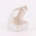 White cardboard jewelry gift box featuring a square transparent window lid display - 55*55*25mm / 350g White Cardboard (With Window)
