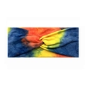 Tie-dye sports headband in blue red and yellow with twisted knot design and soft texture - 3# (Blue Red Orange Yellow Tie-Dye)