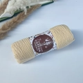 Pleated cotton viscose bubble shawl in beige color with elegant wrinkle texture - Style #45