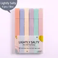 Morandi highlighters met zachte punt in pastelkleuren set van zes stuks schrijfwaren - Zoute Kleuren