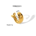 Eleganter goldener Seestern Knotenring aus Edelstahl mit einzigartiger offener Form - Schlangenstil (YYR023311)