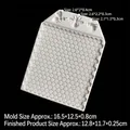 Stampo in silicone bianco a nido d'ape con tre api a rilievo per decorazione dolci - Texture ape / Grigio