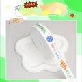 White polyester ribbon with motivational quotes and 2cm width for gift wrapping - Study Hard (4120)