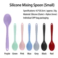 Small silicone cooking spoon available in seven vibrant colors for versatile kitchen use - Secret Updates On A Small Account / Red