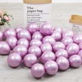 Thickened metallic lavender balloons for birthday parties and wedding decoration - 10 Inch 1.8g Metallic Pink 50Pcs