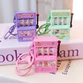 Mini slot machine toy keychains in purple, green and pink colors with rotating rollers - New Milk Tea Animal Series / 1000 Minimum Order