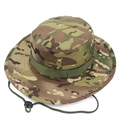 Multiterrain camouflage boonie hat with adjustable chin strap for outdoor camping - Size L (58-60cm) / MultiCam