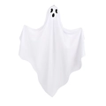 Halloween-Hängegeist aus weißem Stoff mit klassischen schwarzen Ausschnitten für Augen - Ghost-Stil 3