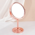 Specchio da trucco rotondo da 6 pollici con rotazione a 360 gradi in elegante oro rosa - Oro rosa