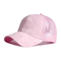 Cappello trucker mimetico rosa con rete traspirante e visiera curva da donna - Regolabile / Rosa