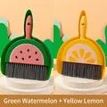 Mini desktop cleaning set featuring green watermelon and yellow lemon patterns - 2 Sets: Summer Watermelon + Sunny Lemon