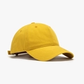 Gorra de béisbol clásica de algodón lavado en amarillo jengibre con correa ajustable - Ajustable / Amarillo Jengibre