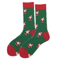 38-46 / Motivo Babbo Natale Verde Scuro (3721C)