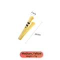 Yellow cat paw silicone food tongs with black spots, length 18.5cm for serving snacks - Medium Yellow (Upgrade) One-piece Silicone