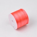 Cordón de nudo chino rojo de 1,5mm en carrete blanco para pulseras DIY y artesanía - N.º 6 (2 mm x 12 m) / Rojo sandía