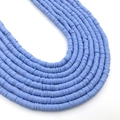 Strands of 4-6mm light blue polymer clay beads for DIY jewelry making and crafting - Pink Blue