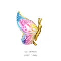 Side Flying Golden Butterfly (76x58cm)