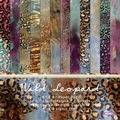 Wild Leopard 6-inch scrapbook paper pad with 12 tropical patterns and 24 sheets - R2347 24 Sheets