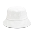 Dettaglio di un cappello da pescatore in cotone bianco con cuciture parallele sulla tesa - M (56-58cm) / Bianco